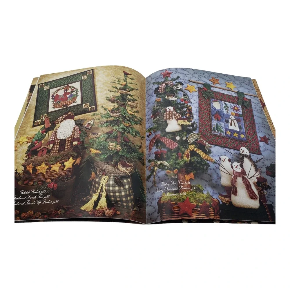 Debbie Mumm Christmas Baskets Quilt Pattern Book 1998 Holiday Folk Art BK-16